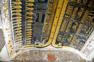 Hieroglyphs, valley of the Kings in Louxor