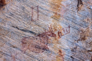 Rock painting in Tsodilo