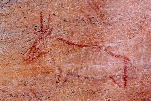 Rock painting in Tsodilo