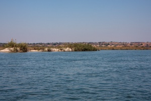 Boat tour on Okavango river