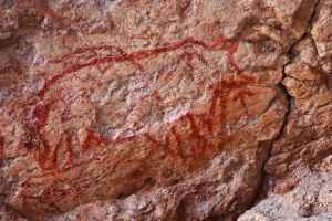 Petroglyphes at Shakty cave