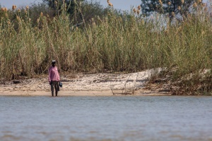 Boat tour on Okavango river