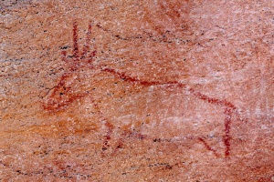 Rock painting in Tsodilo