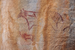 Rock painting in Tsodilo