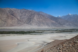 Grey sand dunes between Yamchun and Ishkashim